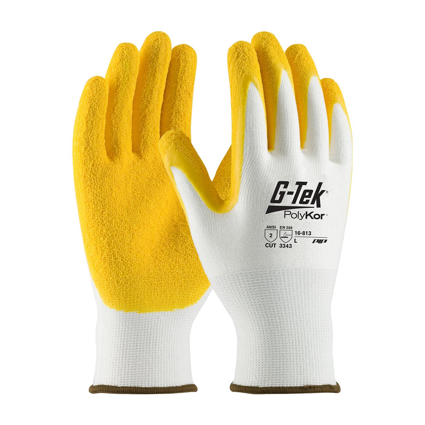 G-TEK POLYKOR 16-813 CRINKLE LATEX PALM - Cut Resistant Gloves